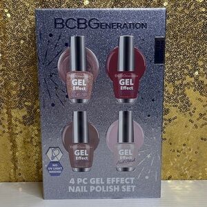 BCBGeneration Limited Edition Gel  Effect Nail Polish Set of 4 Shimmering Shades